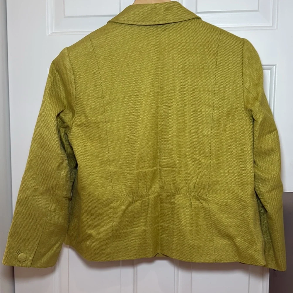 Talbots jacket chartreuse